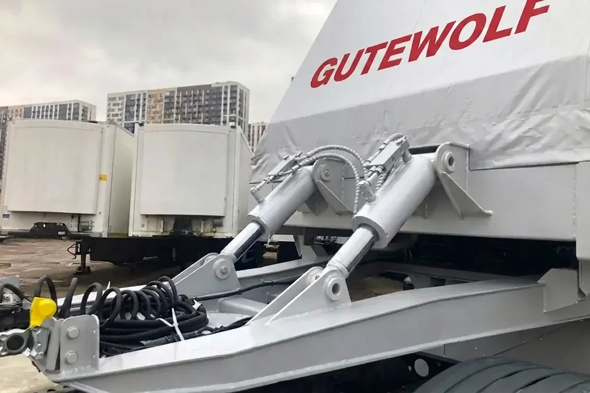 Полуприцеп стекловоз GuteWolf Пирамида, двусторонние стойки